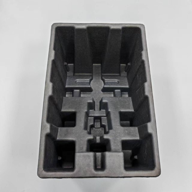 custom black pulp packaging tray