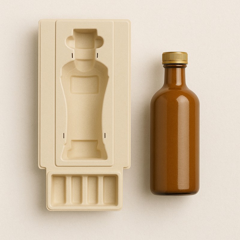 eco-friendly wine bottle packaging trays