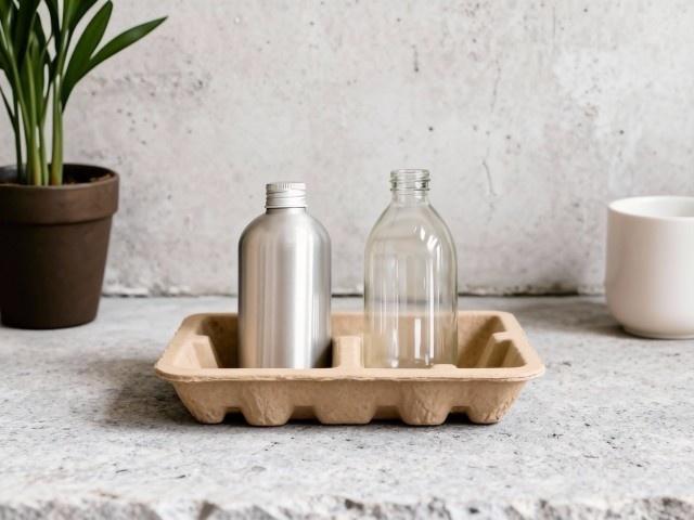 glass bottle pulp packaging